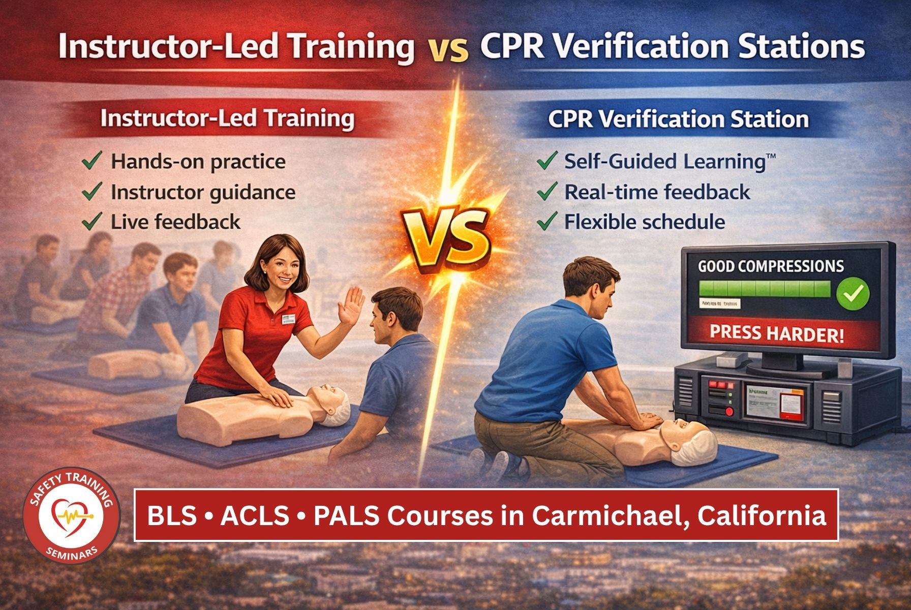 BLS • ACLS • PALS Courses in Carmichael, California